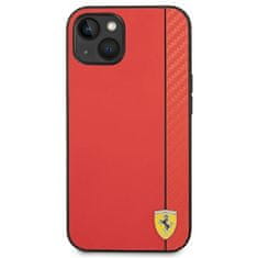 Ferrari FERRARI FEHCP14MAXRE IPHONE 14 PLUS / 15 PLUS 6,7" ČERVENÉ/ČERVENÉ PEVNÉ POUZDRO CARBON