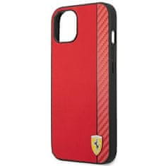 Ferrari FERRARI FEHCP14MAXRE IPHONE 14 PLUS / 15 PLUS 6,7" ČERVENÉ/ČERVENÉ PEVNÉ POUZDRO CARBON