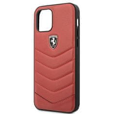 Ferrari FERRARI FEHQUHCP12MRE IPHONE 12/12 PRO ČERVENÝ/ČERVENÝ PEVNÝ OBAL OFF TRACK QUILTED