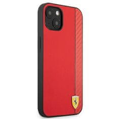 Ferrari FERRARI FESAXHCP13SRE IPHONE 13 MINI 5,4" ČERVENÝ/ČERVENÝ PEVNÝ OBAL ON TRACK CARBON STRIPE