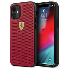 Ferrari FERRARI FESPEHCP12SRE IPHONE 12 MINI 5,4" ČERVENÝ/ČERVENÝ PEVNÝ OBAL ON TRACK PERFOROVANÝ