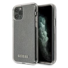 Guess GUESS GUHCN58PCGLSI IPHONE 11 PRO STŘÍBRNÝ/STŘÍBRNÝ PEVNÝ OBAL GLITTER