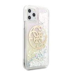 Guess PEVNÉ POUZDRO GUESS GUHCN58LGIRGP IPHONE 11 PRO GRADIENT LIQUID GLITTER CIRCLE LOGO