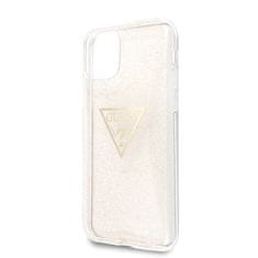 Guess GUESS GUHCN58SGTLGO IPHONE 11 PRO ZLATÉ/ZLATÉ PEVNÉ POUZDRO GLITTER TRIANGLE