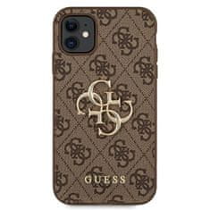 Guess GUESS GUHCN614GMGBR IPHONE 11 6.1 / XR HNĚDÝ/HNĚDÝ PEVNÝ OBAL 4G BIG METAL LOGO