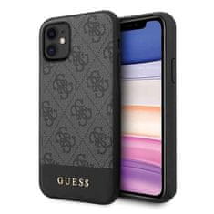 Guess GUESS GUHCN61G4GLGR IPHONE 11 6,1" / XR ŠEDÝ/ŠEDÝ PEVNÝ OBAL 4G STRIPE COLLECTION