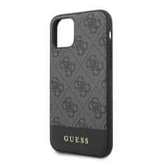 Guess GUESS GUHCN61G4GLGR IPHONE 11 6,1" / XR ŠEDÝ/ŠEDÝ PEVNÝ OBAL 4G STRIPE COLLECTION