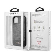 Guess GUESS GUHCN61G4GLGR IPHONE 11 6,1" / XR ŠEDÝ/ŠEDÝ PEVNÝ OBAL 4G STRIPE COLLECTION