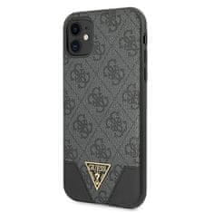 Guess GUESS GUHCN61PU4GHBK IPHONE 11 6,1" / XR ŠEDÝ/ŠEDÝ PEVNÝ OBAL 4G TRIANGLE COLLECTION