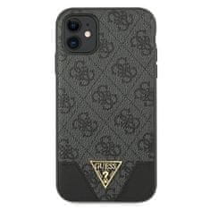 Guess GUESS GUHCN61PU4GHBK IPHONE 11 6,1" / XR ŠEDÝ/ŠEDÝ PEVNÝ OBAL 4G TRIANGLE COLLECTION