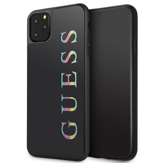 Guess GUESS GUHCN65LGMLBK IPHONE 11 PRO MAX ČERNÉ/ČERNÉ PEVNÉ POUZDRO GLITTER LOGO