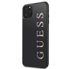 Guess GUESS GUHCN65LGMLBK IPHONE 11 PRO MAX ČERNÉ/ČERNÉ PEVNÉ POUZDRO GLITTER LOGO