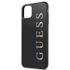 Guess GUESS GUHCN65LGMLBK IPHONE 11 PRO MAX ČERNÉ/ČERNÉ PEVNÉ POUZDRO GLITTER LOGO