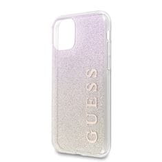 Guess GUESS GUHCN65PCUGLGPI IPHONE 11 PRO MAX RŮŽOVÉ ZLATO/ZLATO RŮŽOVÉ PEVNÉ POUZDRO GRADIENT GLITTER