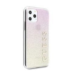 Guess GUESS GUHCN65PCUGLGPI IPHONE 11 PRO MAX RŮŽOVÉ ZLATO/ZLATO RŮŽOVÉ PEVNÉ POUZDRO GRADIENT GLITTER