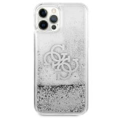 Guess GUESS GUHCP12LLG4GSI IPHONE 12 PRO MAX 6,7" STŘÍBRNÝ/STŘÍBRNÝ PEVNÝ OBAL 4G BIG LIQUID GLITTER