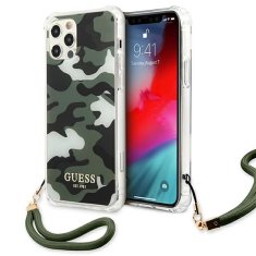 Guess GUESS GUHCP12MKSARKA IPHONE 12/12 PRO 6,1" ZELENÝ/KHAKI PEVNÝ OBAL CAMO COLLECTION