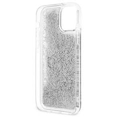 Guess GUESS GUHCP12LLG4GSI IPHONE 12 PRO MAX 6,7" STŘÍBRNÝ/STŘÍBRNÝ PEVNÝ OBAL 4G BIG LIQUID GLITTER