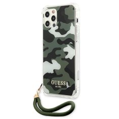 Guess GUESS GUHCP12MKSARKA IPHONE 12/12 PRO 6,1" ZELENÝ/KHAKI PEVNÝ OBAL CAMO COLLECTION