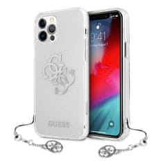 Guess GUESS GUHCP12LKS4GSI IPHONE 12 PRO MAX 6,7" PRŮHLEDNÝ PEVNÝ OBAL 4G SILVER CHARMS COLLECTION