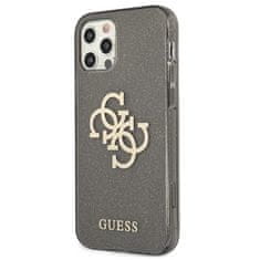 Guess GUESS GUHCP12LPCUGL4GBK IPHONE 12 PRO MAX 6,7" ČERNO/ČERNÉ PEVNÉ POUZDRO GLITTER 4G BIG LOGO