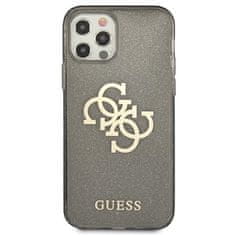 Guess GUESS GUHCP12LPCUGL4GBK IPHONE 12 PRO MAX 6,7" ČERNO/ČERNÉ PEVNÉ POUZDRO GLITTER 4G BIG LOGO