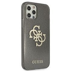 Guess GUESS GUHCP12LPCUGL4GBK IPHONE 12 PRO MAX 6,7" ČERNO/ČERNÉ PEVNÉ POUZDRO GLITTER 4G BIG LOGO