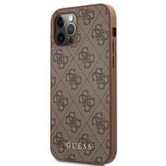 Guess GUESS GUHCP12MG4GFBR IPHONE 12 / 12 PRO 6,1" BRĄZOWY/BROWN HARD CASE 4G METAL GOLD LOGO