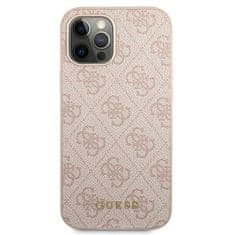 Guess GUESS GUHCP12MG4GFPI IPHONE 12 / 12 PRO 6,1" RÓŻOWY/PINK HARD CASE 4G METAL GOLD LOGO