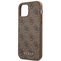 Guess GUESS GUHCP12MG4GFBR IPHONE 12 / 12 PRO 6,1" BRĄZOWY/BROWN HARD CASE 4G METAL GOLD LOGO