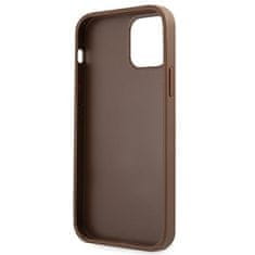 Guess GUESS GUHCP12MG4GFBR IPHONE 12 / 12 PRO 6,1" BRĄZOWY/BROWN HARD CASE 4G METAL GOLD LOGO