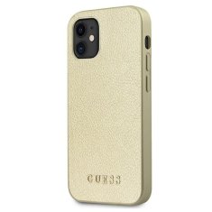 Guess GUESS GUHCP12SIGLGO IPHONE 12 MINI 5,4" ZLATÝ/ZLATÝ PEVNÝ OBAL IRIDESCENT