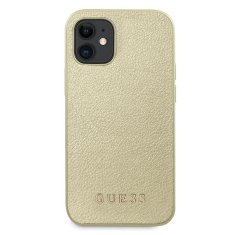 Guess GUESS GUHCP12SIGLGO IPHONE 12 MINI 5,4" ZLATÝ/ZLATÝ PEVNÝ OBAL IRIDESCENT