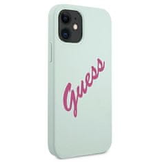 Guess GUESS GUHCP12SLSVSBF IPHONE 12 MINI 5,4" MODRÝ FUCHSIOVÝ/MODRÝ FUSCHIA PEVNÝ OBAL SILIKONOVÝ VINTAGE