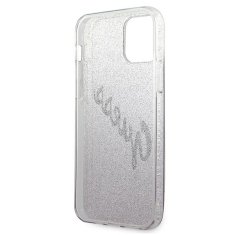 Guess GUESS GUHCP12SPCUGLSPI IPHONE 12 MINI 5,4" RŮŽOVÉ/RŮŽOVÉ PEVNÉ POUZDRO GLITTER GRADIENT SCRIPT