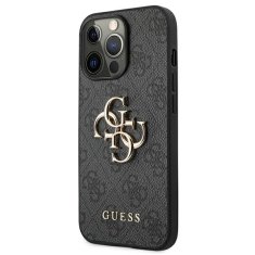 Guess GUESS GUHCP13X4GMGGR IPHONE 13 PRO MAX 6,7" ŠEDÝ/ŠEDÝ PEVNÝ OBAL 4G VELKÉ KOVOVÉ LOGO