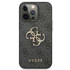 Guess GUESS GUHCP13X4GMGGR IPHONE 13 PRO MAX 6,7" ŠEDÝ/ŠEDÝ PEVNÝ OBAL 4G VELKÉ KOVOVÉ LOGO