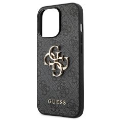 Guess GUESS GUHCP13X4GMGGR IPHONE 13 PRO MAX 6,7" ŠEDÝ/ŠEDÝ PEVNÝ OBAL 4G VELKÉ KOVOVÉ LOGO