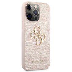 Guess GUESS GUHCP13L4GMGPI IPHONE 13 PRO / 13 6,1" RŮŽOVÝ/RŮŽOVÝ PEVNÝ OBAL 4G VELKÉ KOVOVÉ LOGO