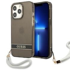 Guess GUESS GUHCP13LHTSGSK IPHONE 13 PRO / 13 6,1" ČERNO/ČERNÉ PEVNÉ POUZDRO TRANSLUCENT STAP