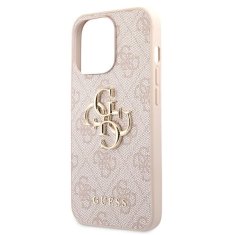 Guess GUESS GUHCP13L4GMGPI IPHONE 13 PRO / 13 6,1" RŮŽOVÝ/RŮŽOVÝ PEVNÝ OBAL 4G VELKÉ KOVOVÉ LOGO