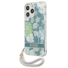 Guess GUESS GUHCP13LHFLSN IPHONE 13 PRO / 13 6,1" ZELENÉ/ZELENÉ PEVNÉ POUZDRO FLOWER STRAP