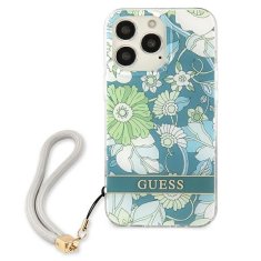 Guess GUESS GUHCP13LHFLSN IPHONE 13 PRO / 13 6,1" ZELENÉ/ZELENÉ PEVNÉ POUZDRO FLOWER STRAP