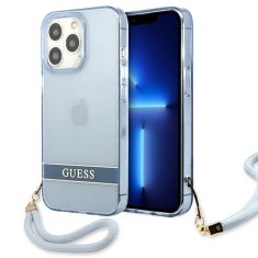 Guess GUESS GUHCP13LHTSGSB IPHONE 13 PRO / 13 6,1" MODRO/MODRÉ PEVNÉ POUZDRO TRANSLUCENT STAP