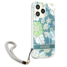 Guess GUESS GUHCP13LHFLSN IPHONE 13 PRO / 13 6,1" ZELENÉ/ZELENÉ PEVNÉ POUZDRO FLOWER STRAP