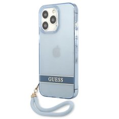 Guess GUESS GUHCP13LHTSGSB IPHONE 13 PRO / 13 6,1" MODRO/MODRÉ PEVNÉ POUZDRO TRANSLUCENT STAP