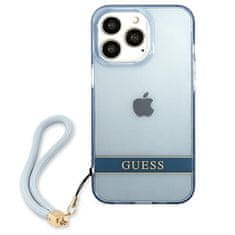 Guess GUESS GUHCP13LHTSGSB IPHONE 13 PRO / 13 6,1" MODRO/MODRÉ PEVNÉ POUZDRO TRANSLUCENT STAP