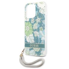 Guess GUESS GUHCP13LHFLSN IPHONE 13 PRO / 13 6,1" ZELENÉ/ZELENÉ PEVNÉ POUZDRO FLOWER STRAP