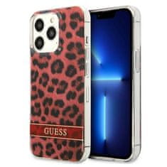 Guess GUESS GUHCP13LHSLEOR IPHONE 13 PRO / 13 6,1" ČERVENÝ/ČERVENÝ PEVNÝ OBAL LEOPARD