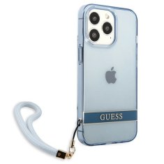 Guess GUESS GUHCP13LHTSGSB IPHONE 13 PRO / 13 6,1" MODRO/MODRÉ PEVNÉ POUZDRO TRANSLUCENT STAP